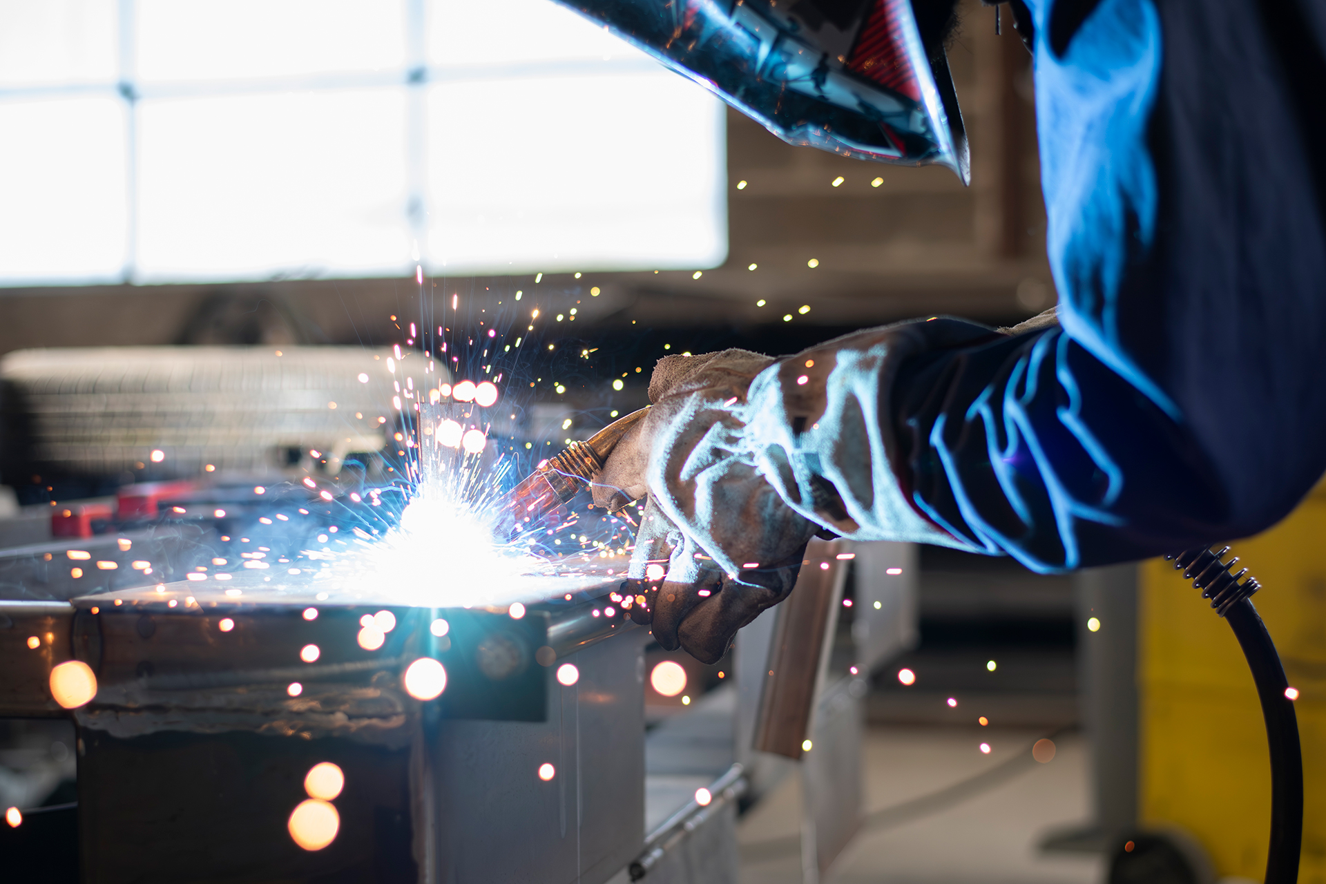 Soudure dans l'atelier Remorques DMS